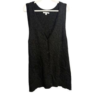 CAbi Button Front Long Cardigan Wool Vest Style Number 152